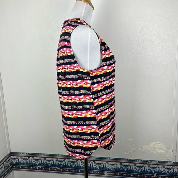 𝅺MODCLOTH Sleeveless Blouse V-neck Large - Picture 5 of 10